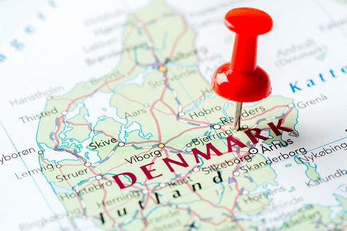 map of denmark