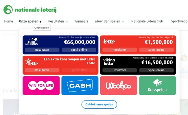 vikinglotto on official belgium lotto site